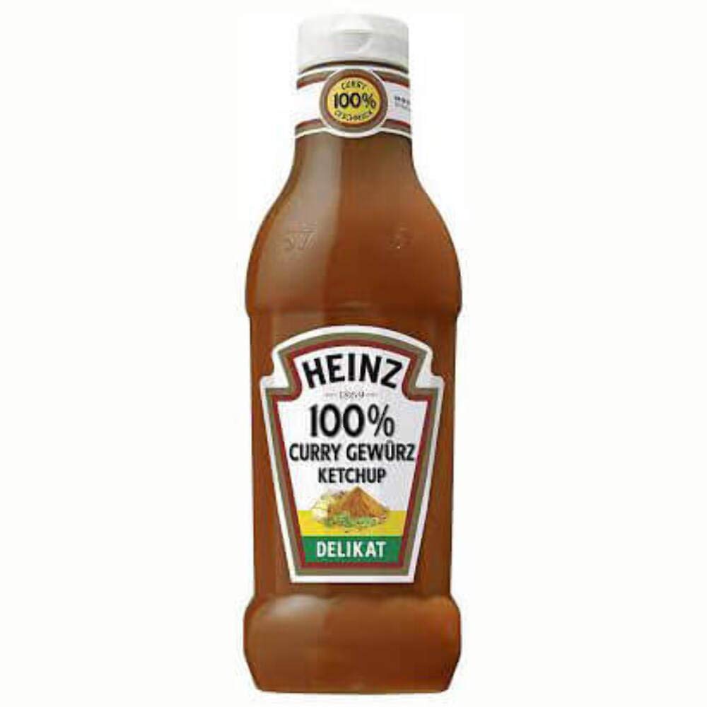 Heinz Curry Gewurz Ketchup Classic for BBQ and Sandwiches - Great for Recipes and Cooking - 590ml