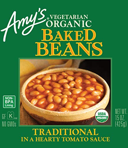 Amy's Organic Baked Beans Traditional Vegan Gluten Free Vegetarian 15.4 Oz (12 Pack)
| Amy's Organic Baked Beans USDA O