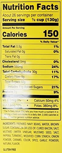 Bush's Best Baked Beans - Large Size (117 ounces, 7 lb-5 oz) Can for Family Feasts