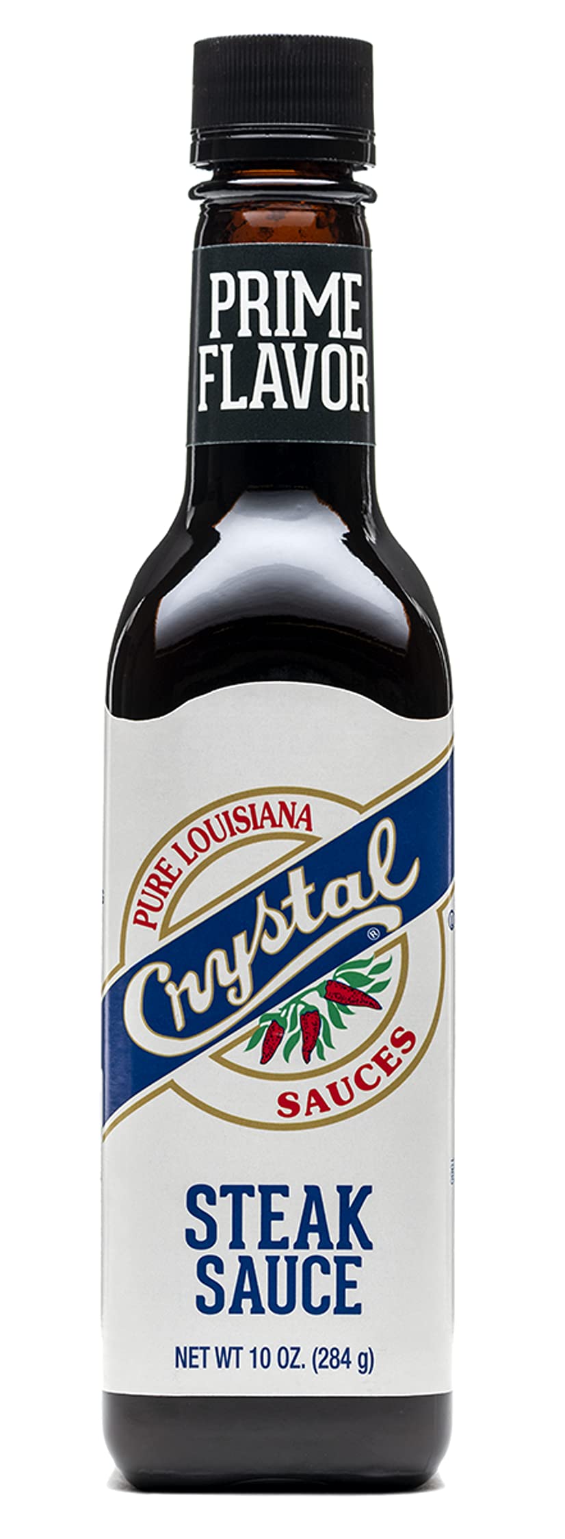 Crystal Louisiana's Steak Sauce, Zesty & Smoky Flavored, Complements Steak, Chicken, Pork, Grilled, Baked or Fried, 10 O