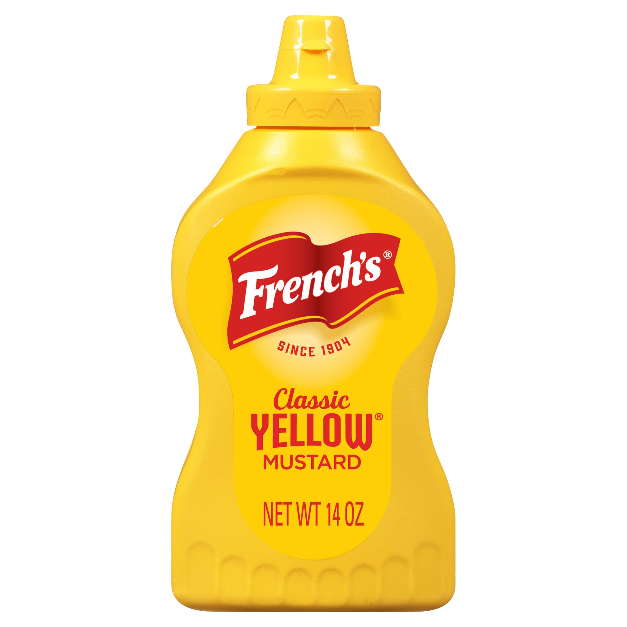 French's Classic Yellow Mustard - 14 oz | Authentic Flavor for Sandwiches and Fries | Perfect for Grilling and Cooking |