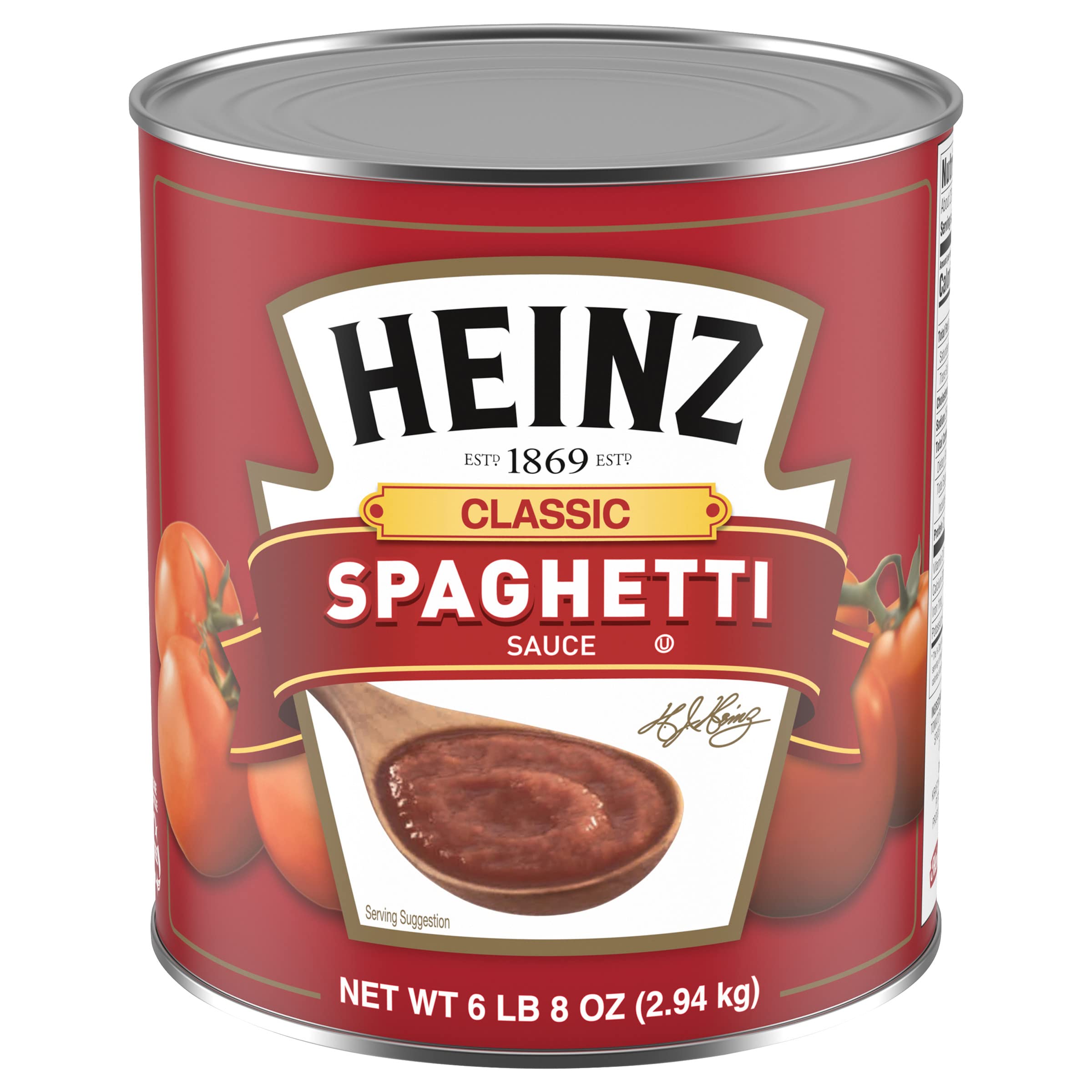Heinz Classic Spaghetti Sauce for Family Meals (6.8 lbs Can) - Great Tasting Sauce with Smooth Consistency
| Heinz Clas