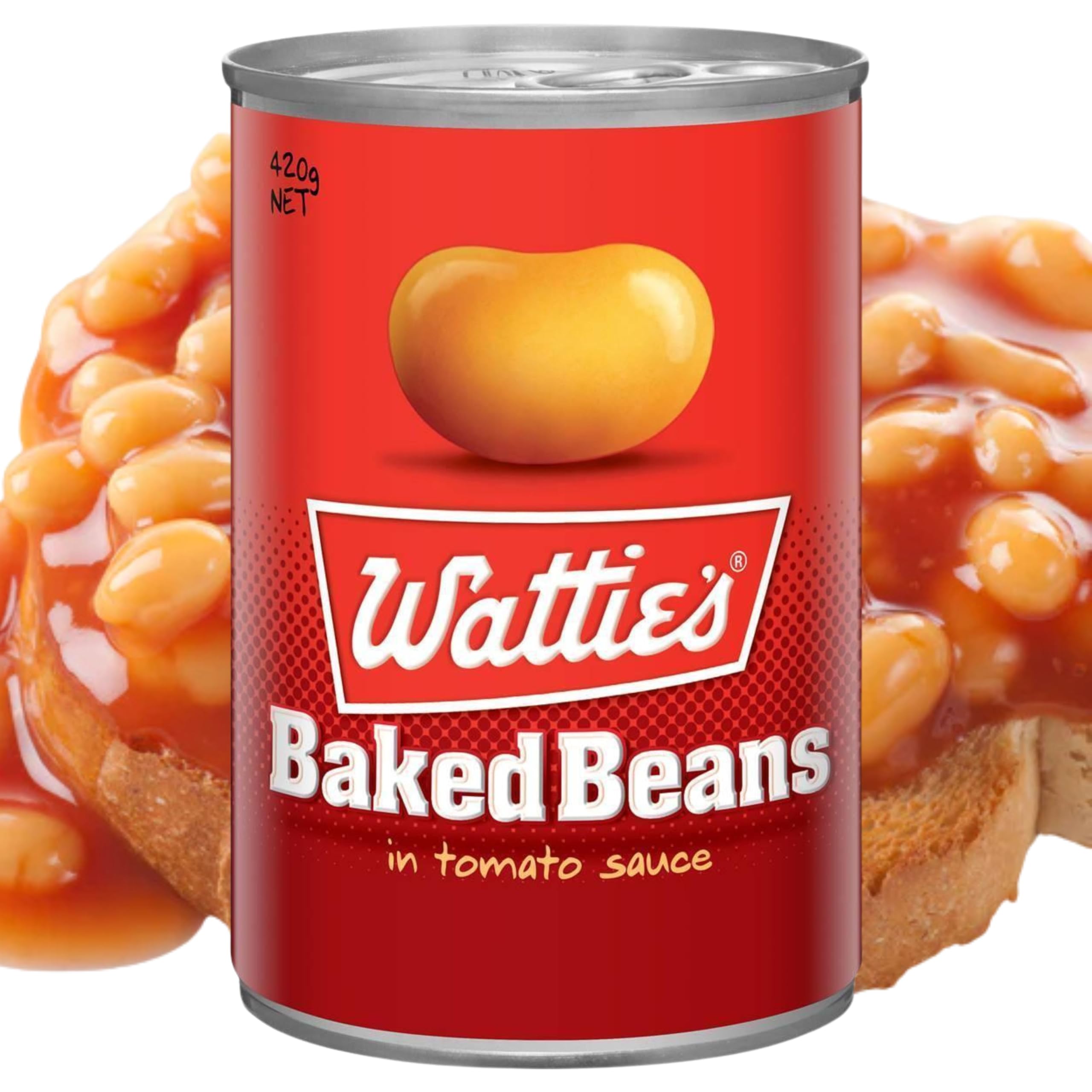 Watties Baked Beans in Tomato Sauce - 5 x 420g Pack | Delicious for Breakfast, Lunch, Dinner & Snacks